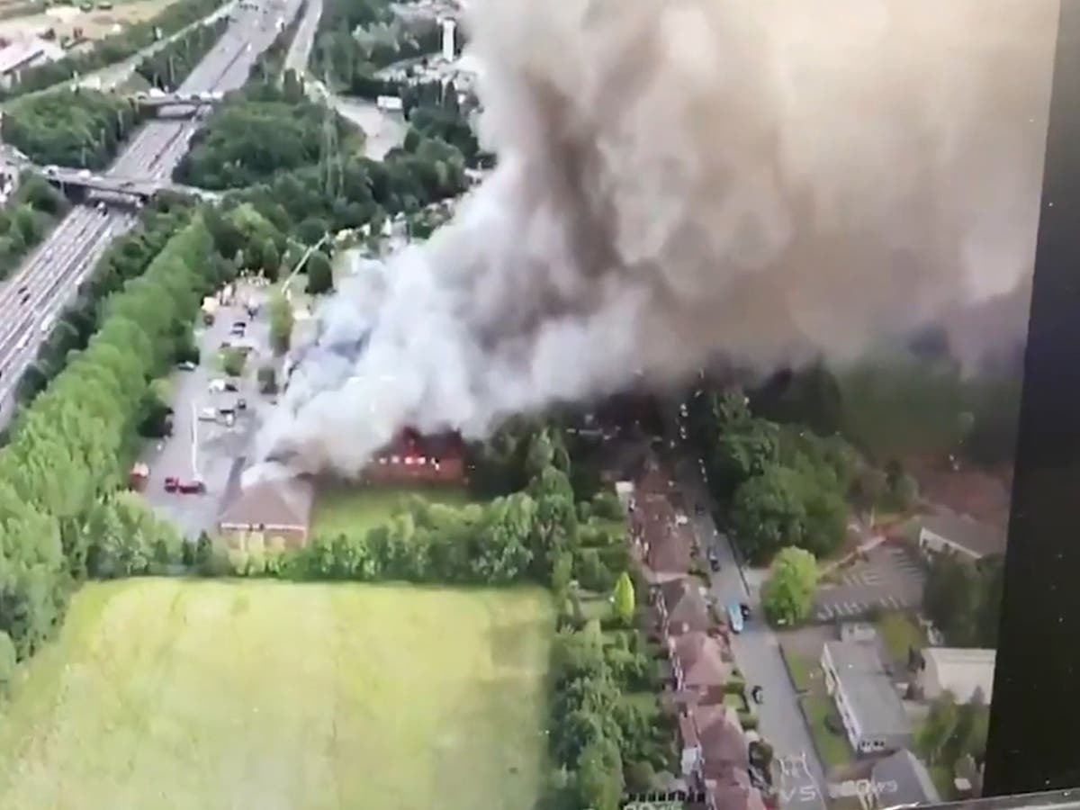 Holiday Inn fire: Guests evacuated as 50 firefighters tackle blaze at Walsall hotel