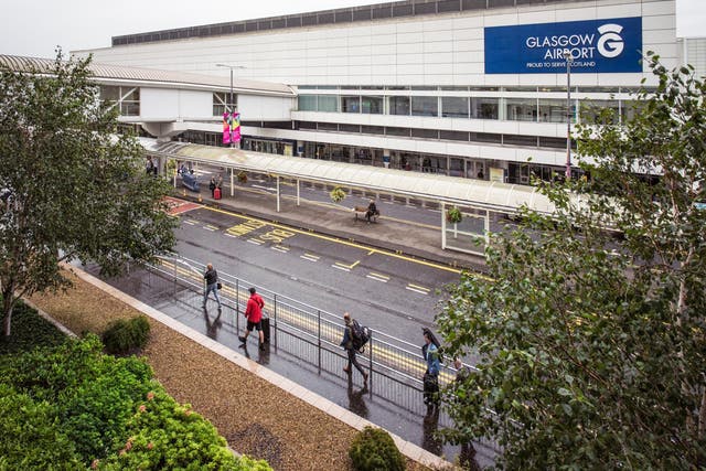 Parts of Glasgow airport have been evacuated while a suspicious package is investigated