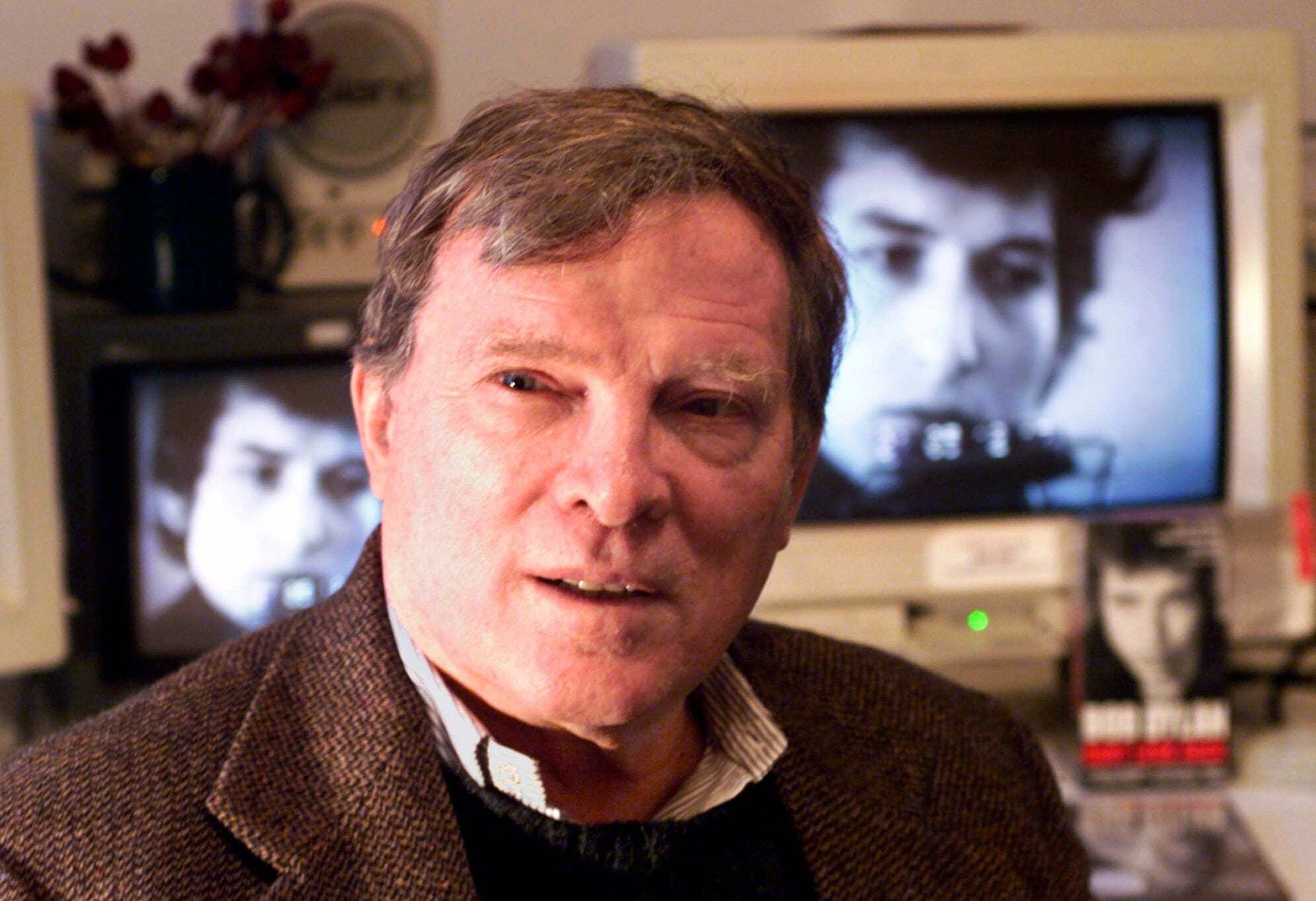 Pennebaker in his New York editing suite in 2000