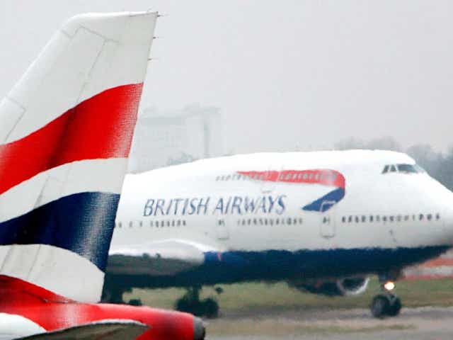 British Airways aircraft at Heathrow Airport