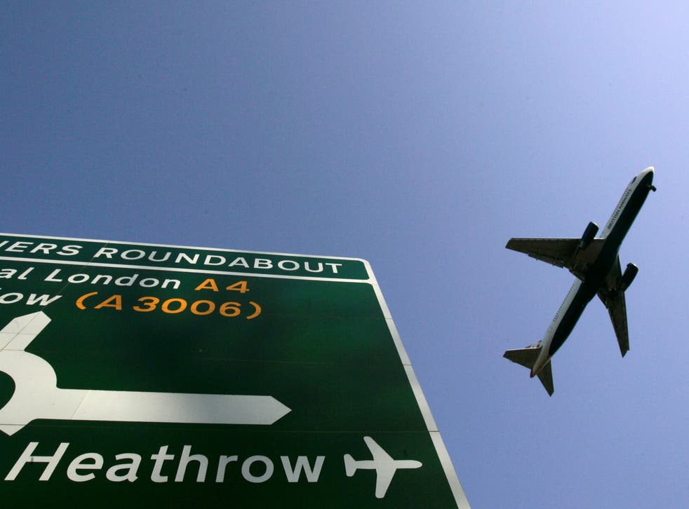 British Airways passenger plane prepares to land at Terminal 5 at Heathrow Airport