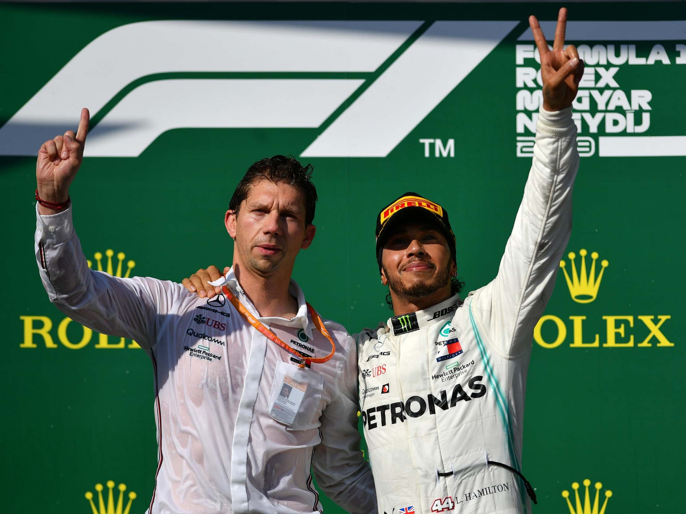 Lewis Hamilton praised his ‘exceptional’ team (Getty)