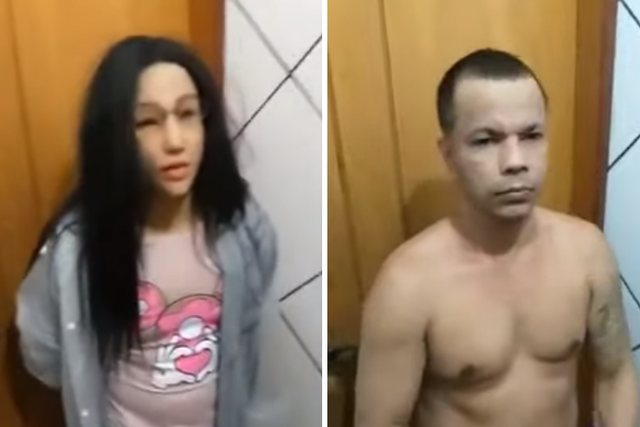 Clauvino da Silva was caught escaping from prison despite dressing as his teenage daughter and wearing a mask of her face