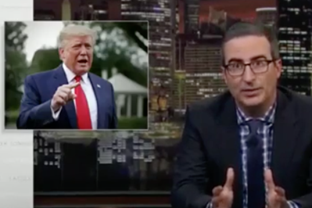 John Oliver calls out Trump during his US talk show