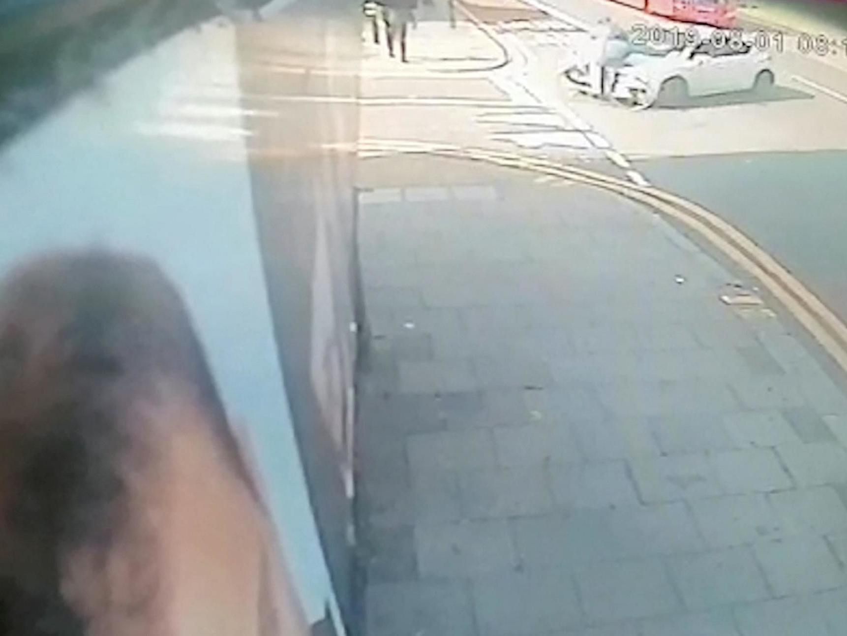 The cyclist was hit by a car and his bike split in half at the junction of Truro Road, in Wood Green, north London