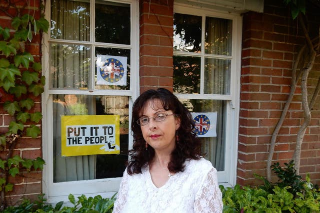 Victoria Burbidge has said she believes her home was targeted due to her support for the EU