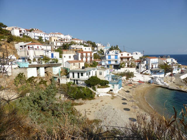 A view of the Greek island of Ikaria