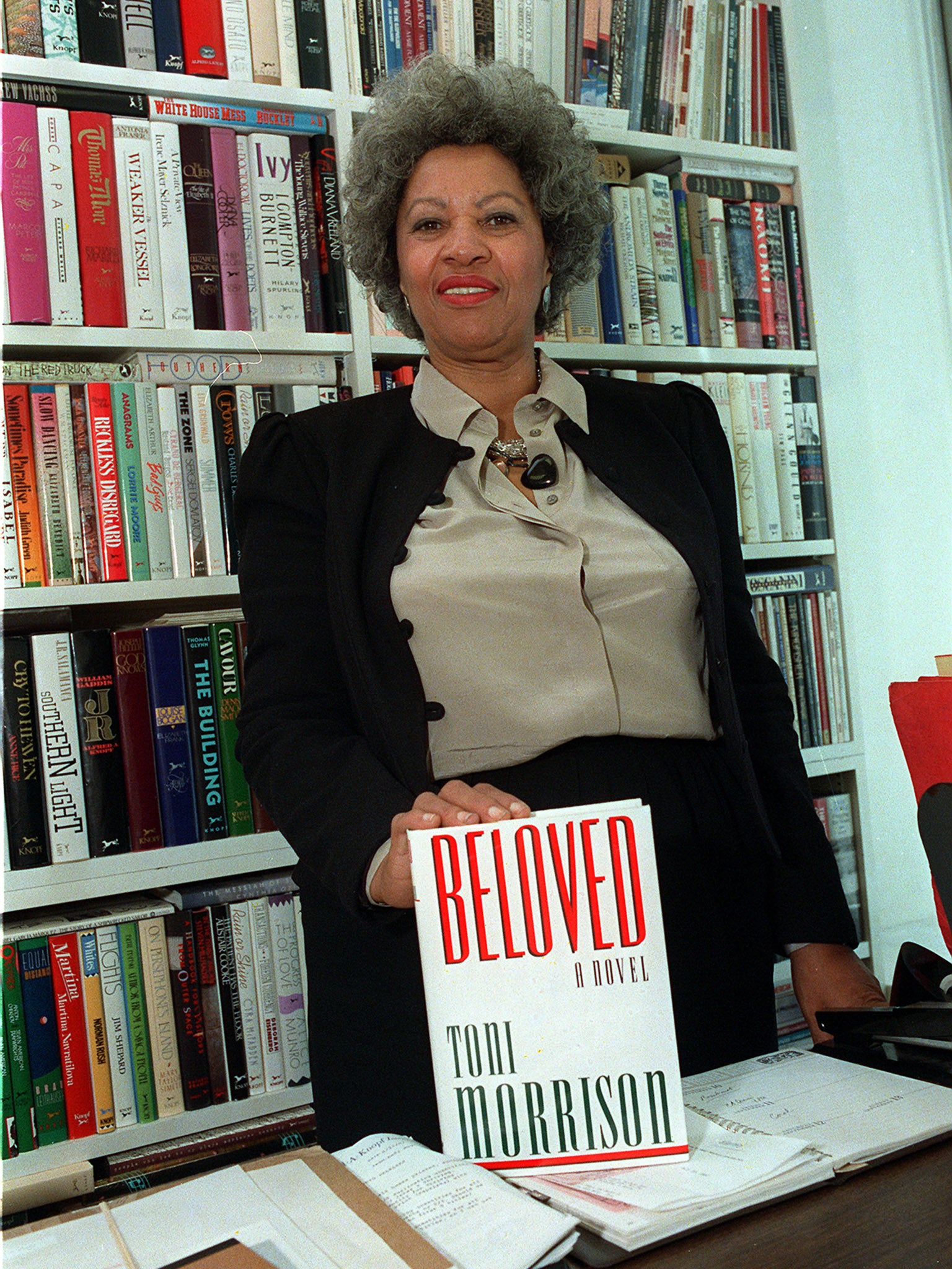 Morrison in 1987 promoting her book ‘Beloved’, soon to become one of the most celebrated novels of all time
