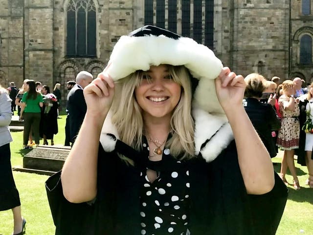 Durham student Imogen Noble graduated with a 2.1 in her dissertation despite spending just eight hours writing it