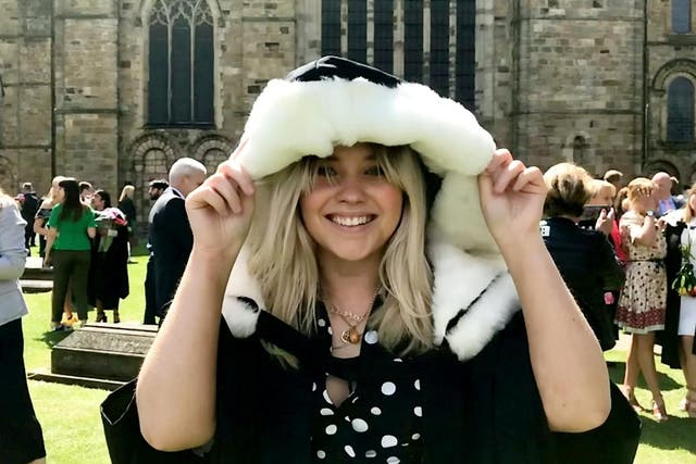 Durham student Imogen Noble graduated with a 2.1 in her dissertation despite spending just eight hours writing it