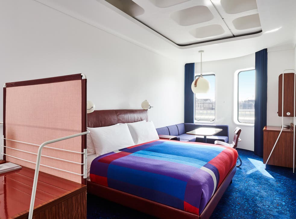 The King’s room at the Standard, London has a clean, modern feel