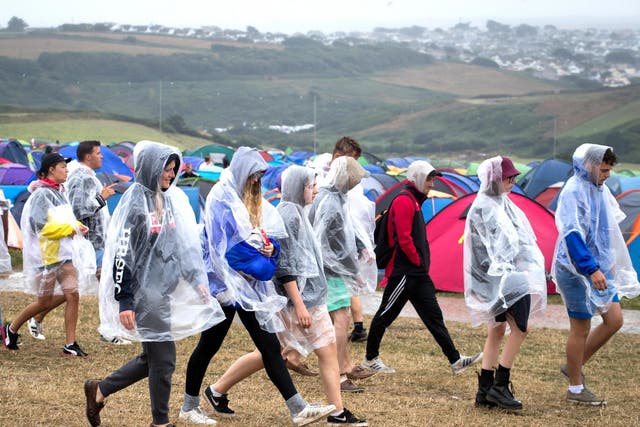 Festival-goers will likely battle rain at Hampshire's Boomtown Fair as Boardmasters in Cornwall cancelled due to weather