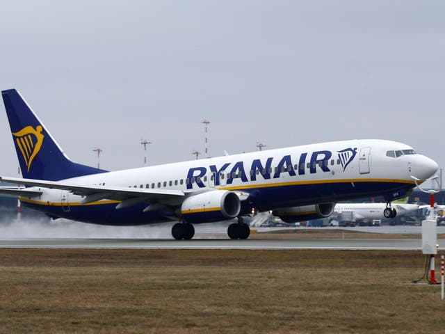 File image of a Ryanair Boeing aircraft.