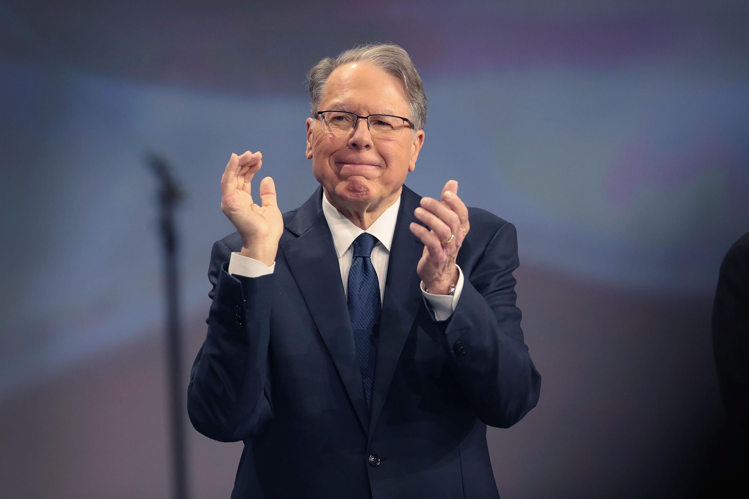 Wayne LaPierre at the NRA annual meeting of members on April 27, 2019.
