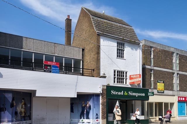 Closed high street shops means consumers will have to go out of town