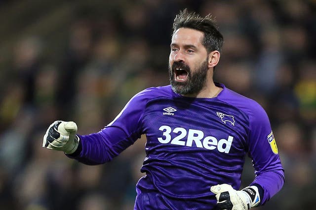 Derby goalkeeper Scott Carson is set to join Manchester City