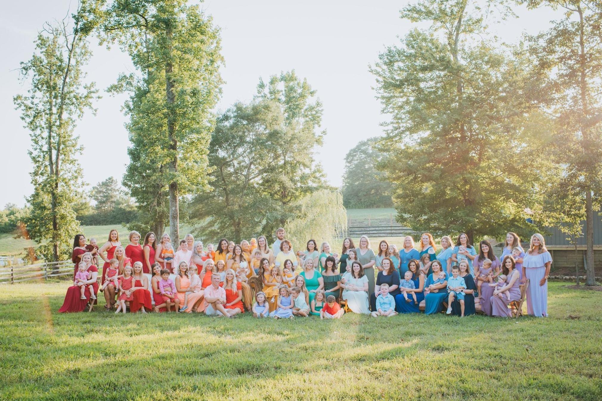 Mothers partake in a rainbow photo shoot with their rainbow babies (Ashley Sargent Photography LLC)