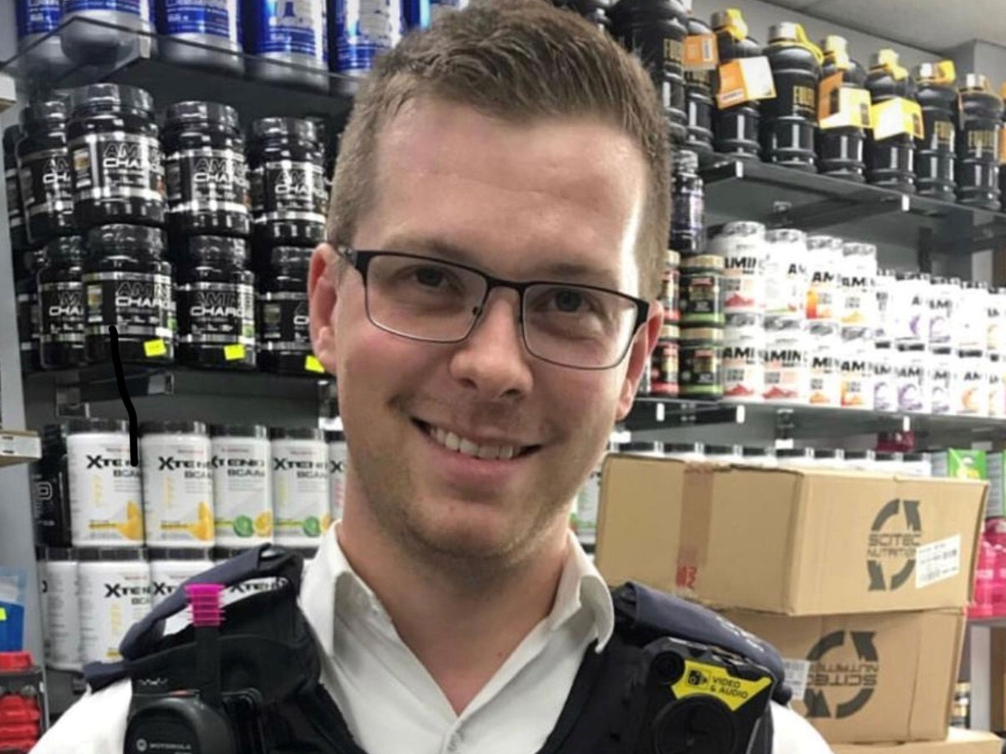 PC Stuart Outten, 28, was attacked in the early hours of 8 August