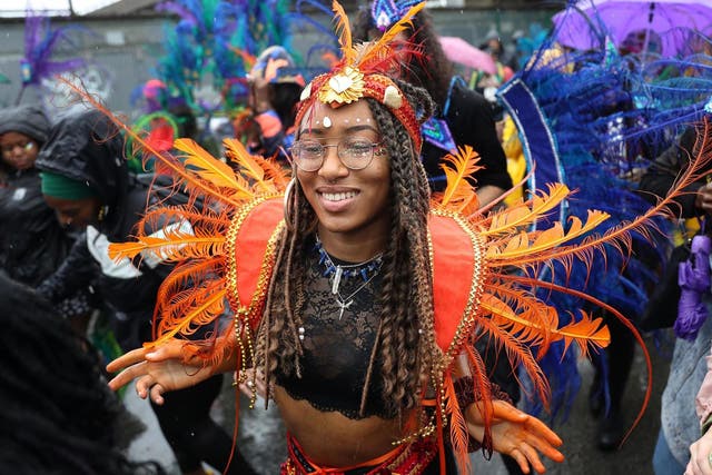 Parade-goers at Notting Hill Carnival 2018.