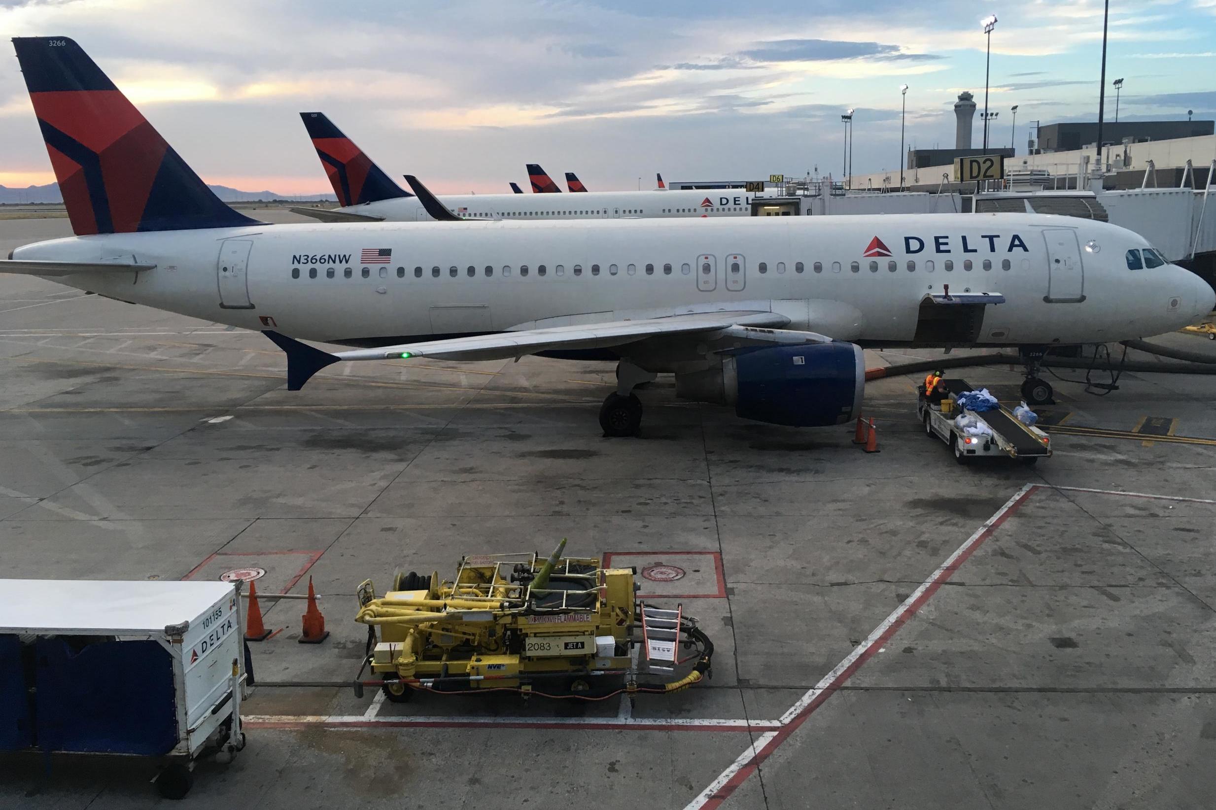 A Delta Air Lines flight made a hard landing at an airport in the Azores