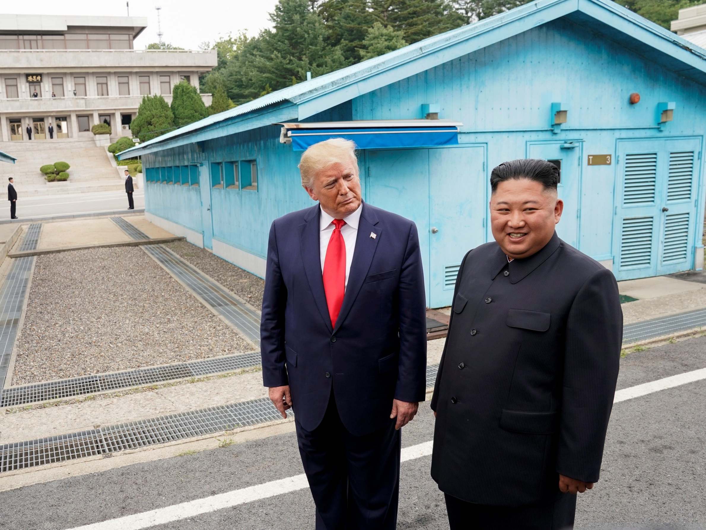 File image of US president Donald Trump meeting North Korean leader Kim Jong Un.