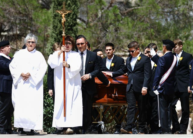 The family of Angelina Englisbee, 86, said its final farewells to her as she was buried in El Paso