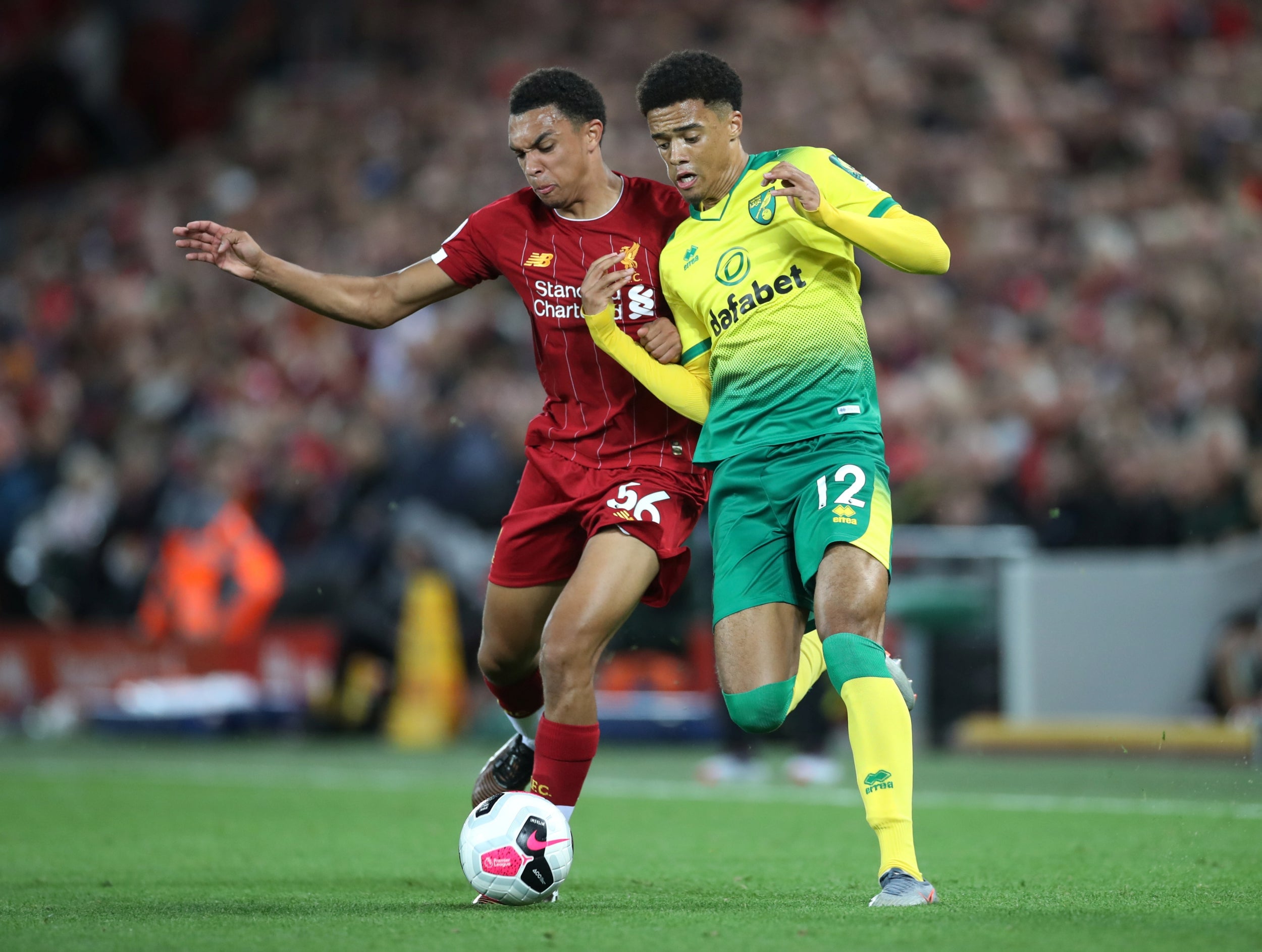 Jamal Lewis, right, is in Liverpool's sights as a new left-back