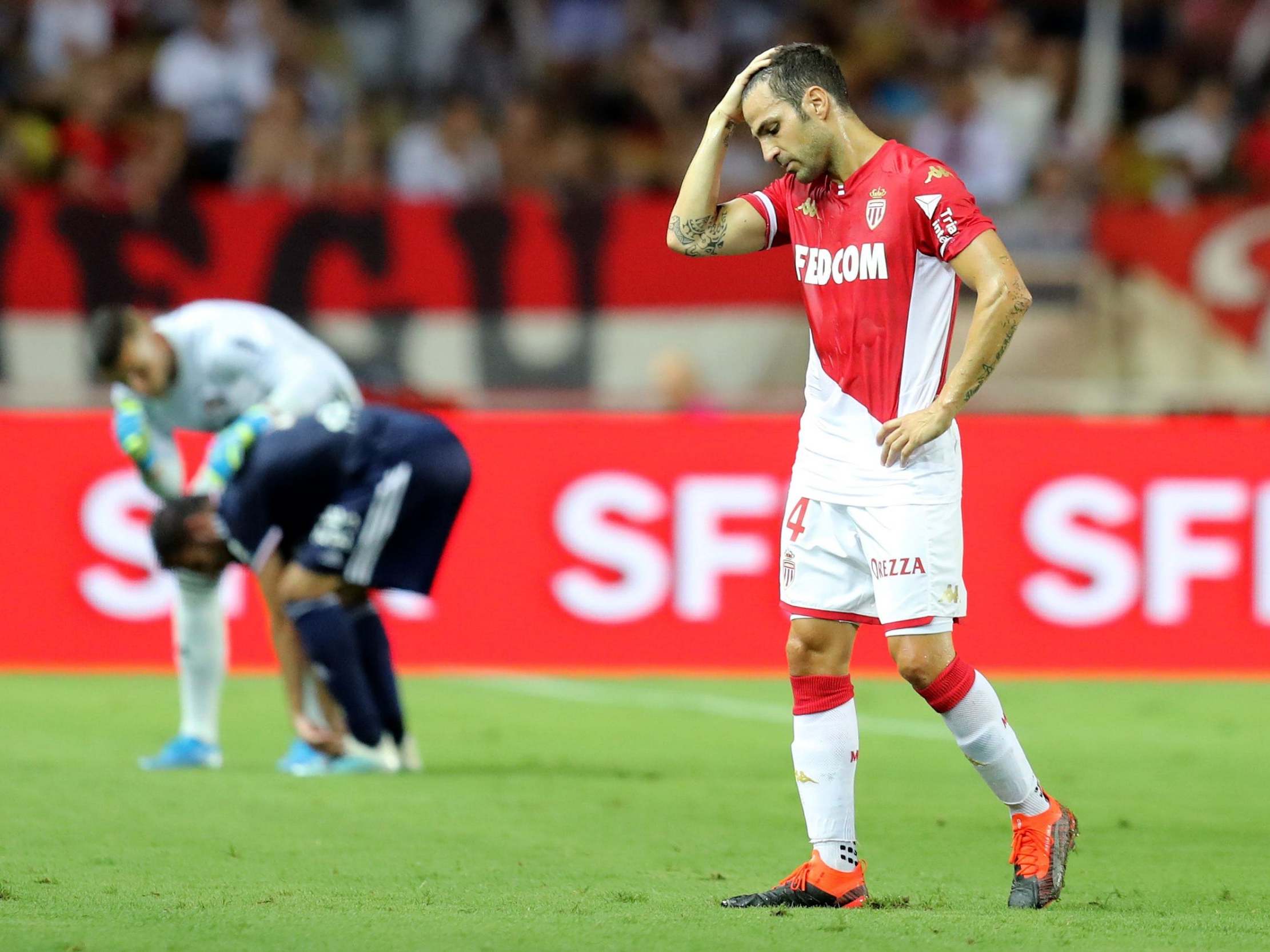 The Monaco midfielder could not believe the decision