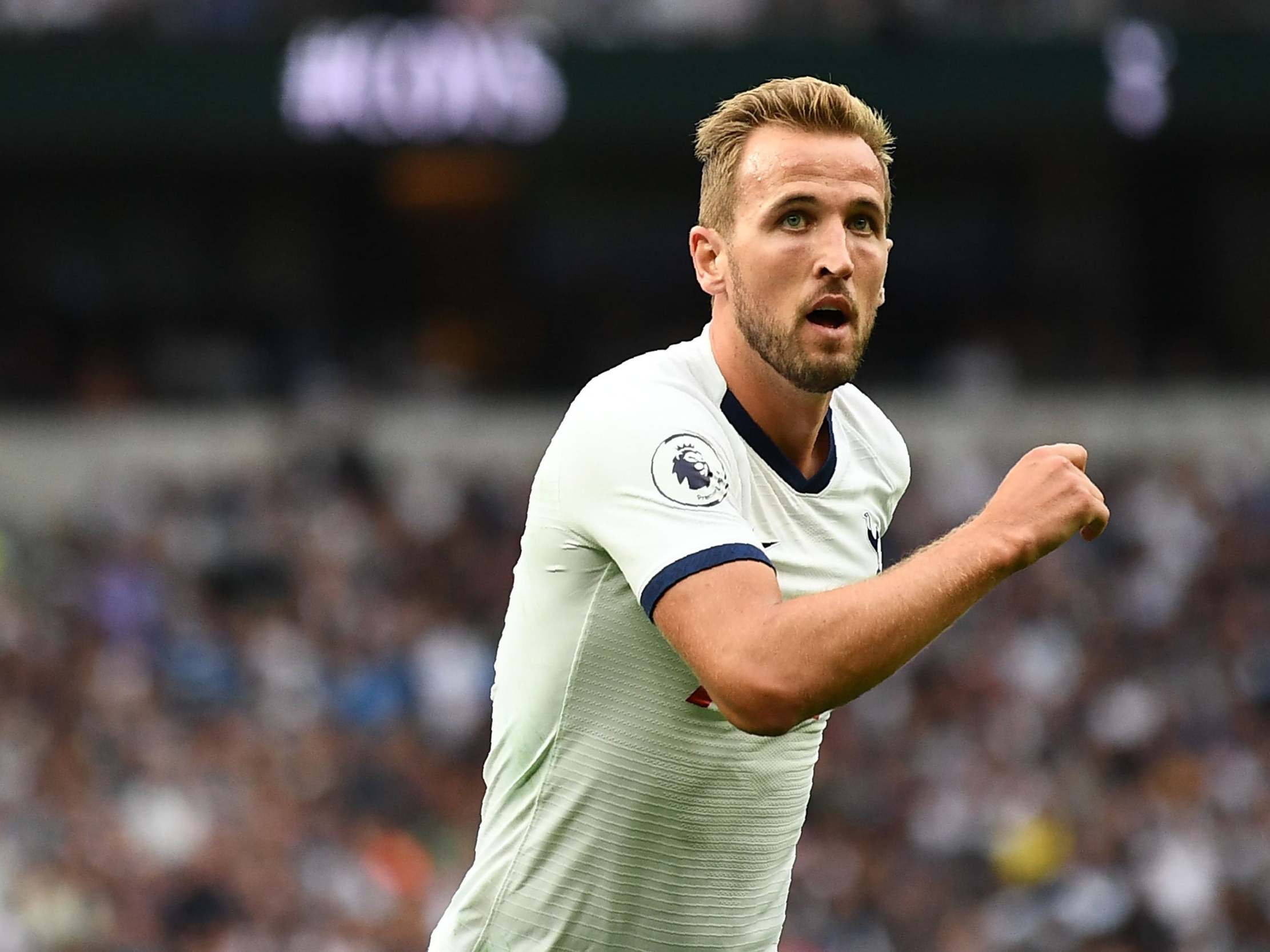 Harry Kane in action against Aston Villa