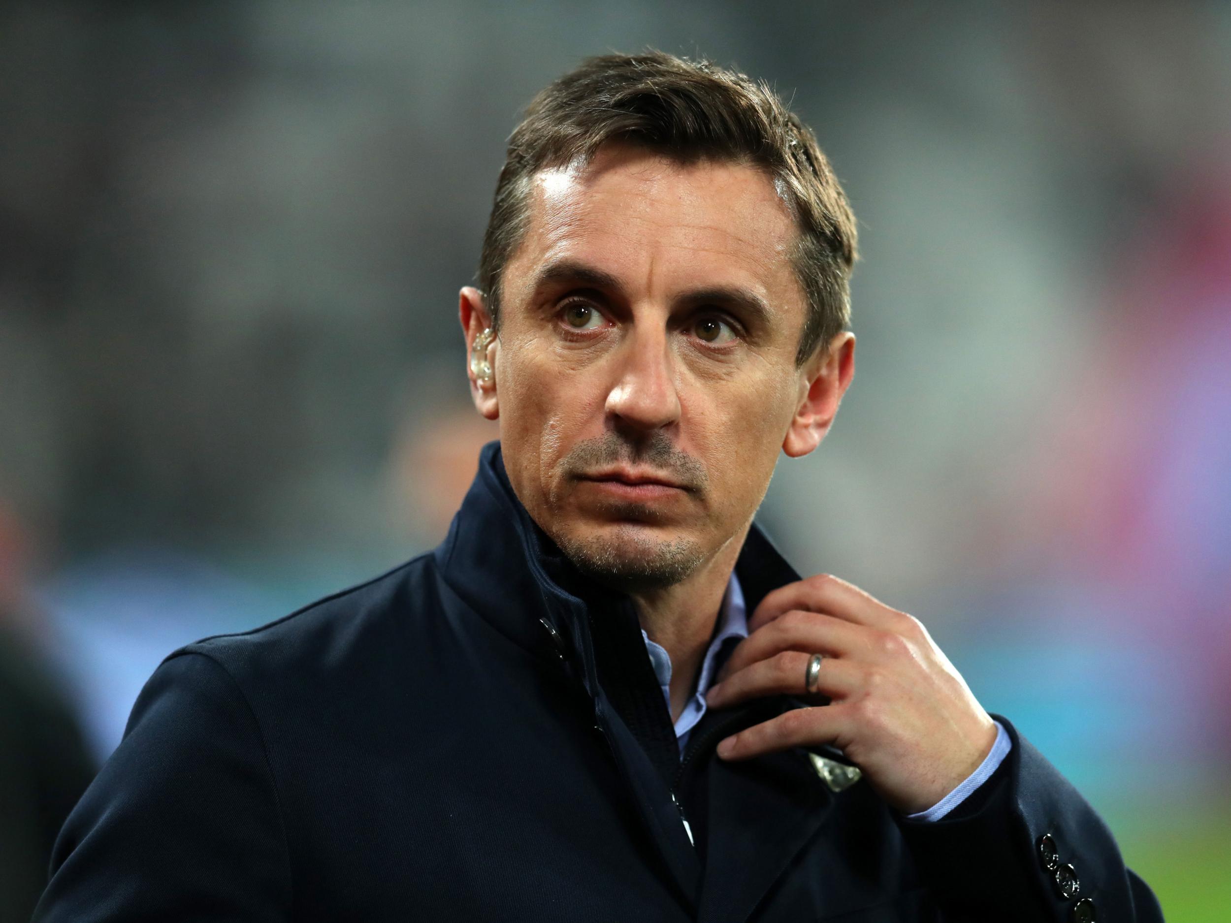 Flipboard: Watch as Gary Neville makes defensive blunder ONE MINUTE