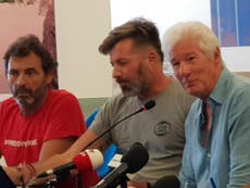 Richard Gere takes on Salvini over migrants from aboard rescue boat