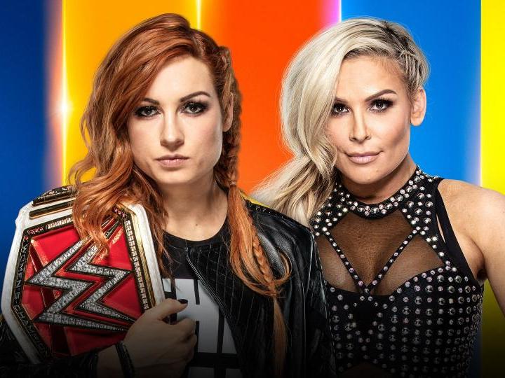 Becky Lynch and Natalya meet at Summerslam