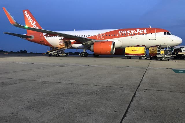 Going nowhere? An easyJet plane at Bristol airport