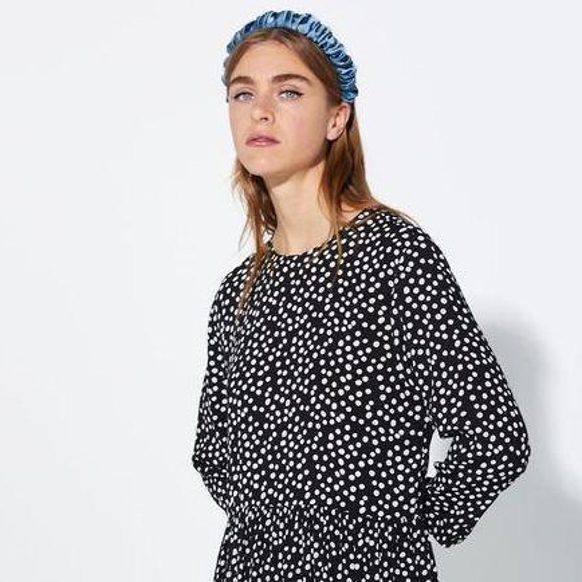 zara black white dress Chic and Mini Outfit for Fall seam zipper. Zara - Poplin Contrast Midi