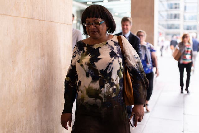 Diane Abbott leaves Labour HQ after NEC meeting in July 2019