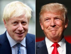 Trump thanks Johnson for support throughout his bout of ‘China virus’