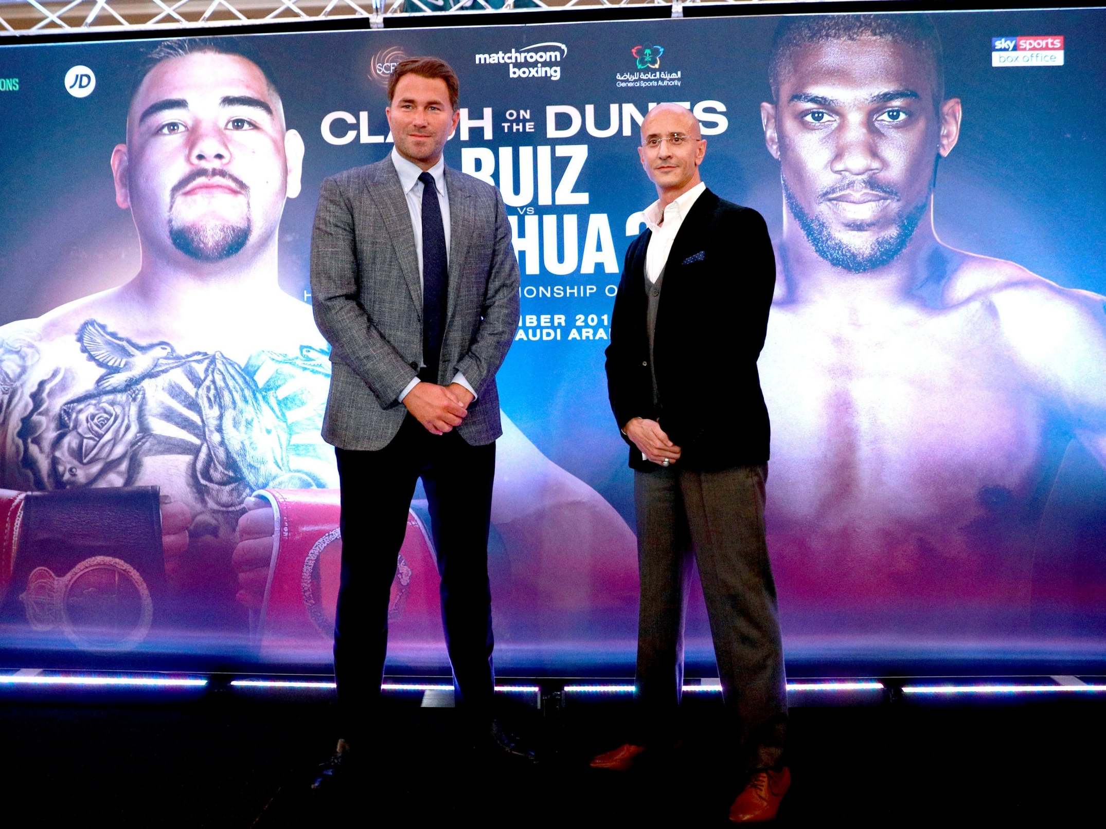 Eddie Hearn unveils the Ruiz vs Joshua rematch with Omar Khalil