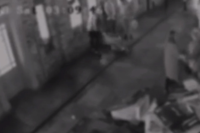 Watch: Man thrown across street by bouncer