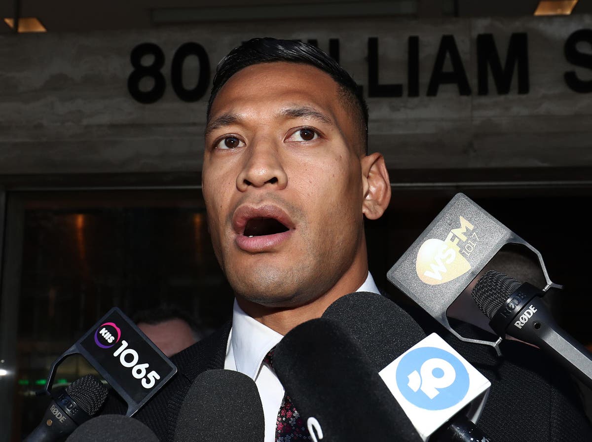 Israel Folau Sacked Australia Player To Make Rugby League Return For Tonga The Independent The Independent