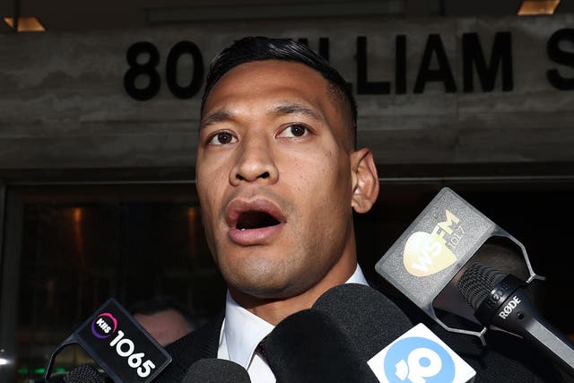 Folau took legal action against RA and received a £4.1m settlement (
