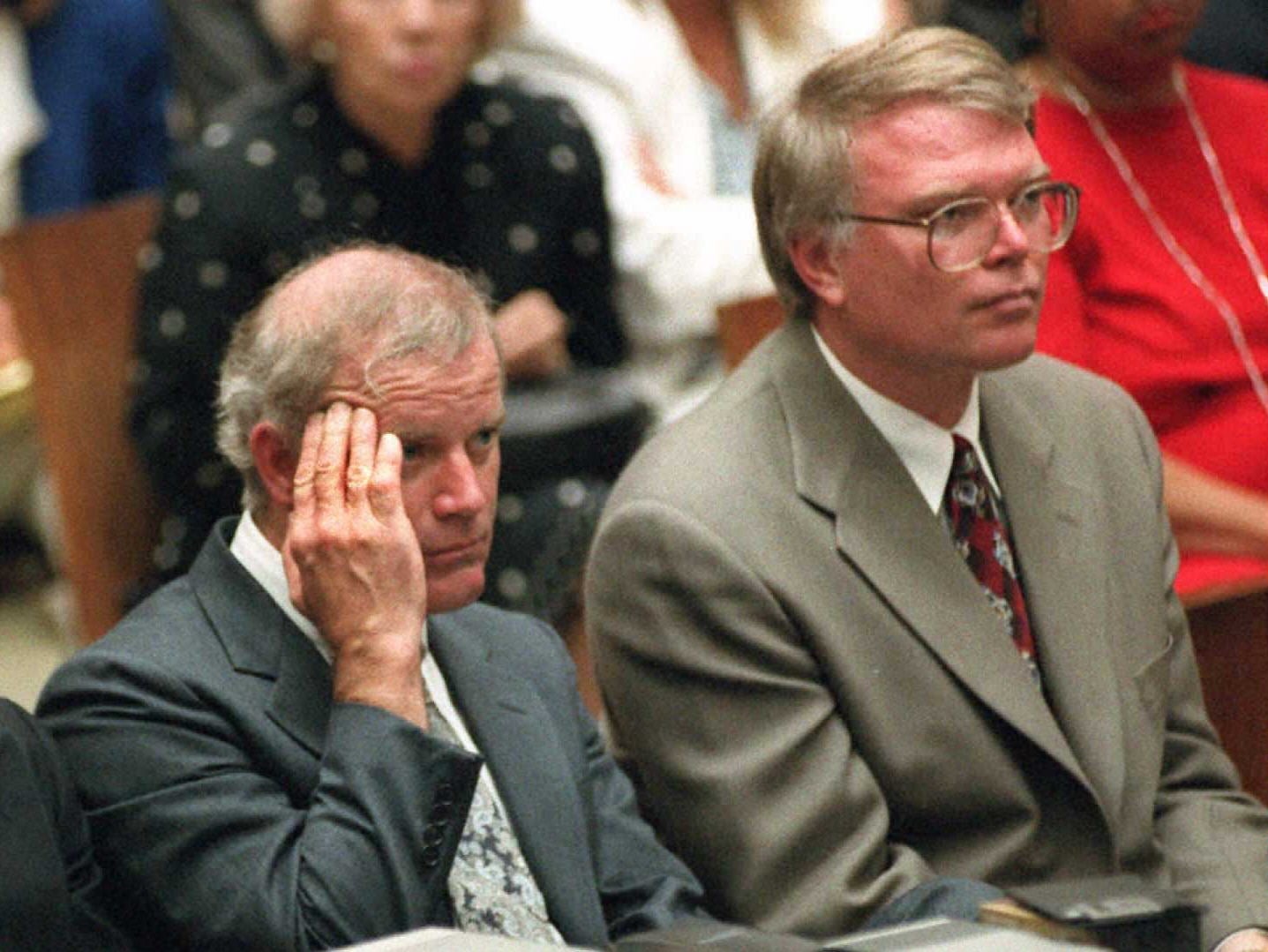 The defence team at OJ Simpson’s 1995 trial decided against calling Mullis (left) as an expert witness