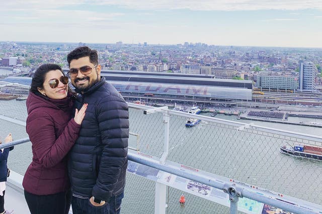 Rohit Sharma, 34, and his wife Khusaboo, 30, say they went through 'mental torture' when their UK visas were not delivered to them in time for their much-anticipated trip to the UK – on which they had spent £6,500