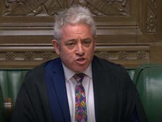 Bercow vows to block Johnson from closing parliament to force no-deal