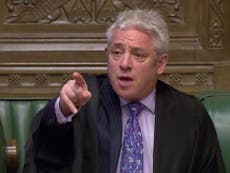 Bercow brands parliamentary suspension plan a ‘constitutional outrage’
