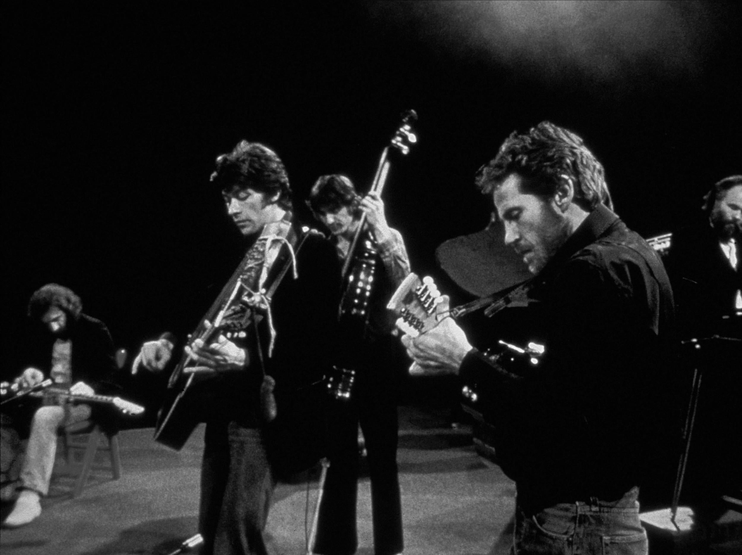 One for the road: (from left) Richard Manuel, Robbie Robertson, Rick Danko, Levon Helm and Garth Hudson