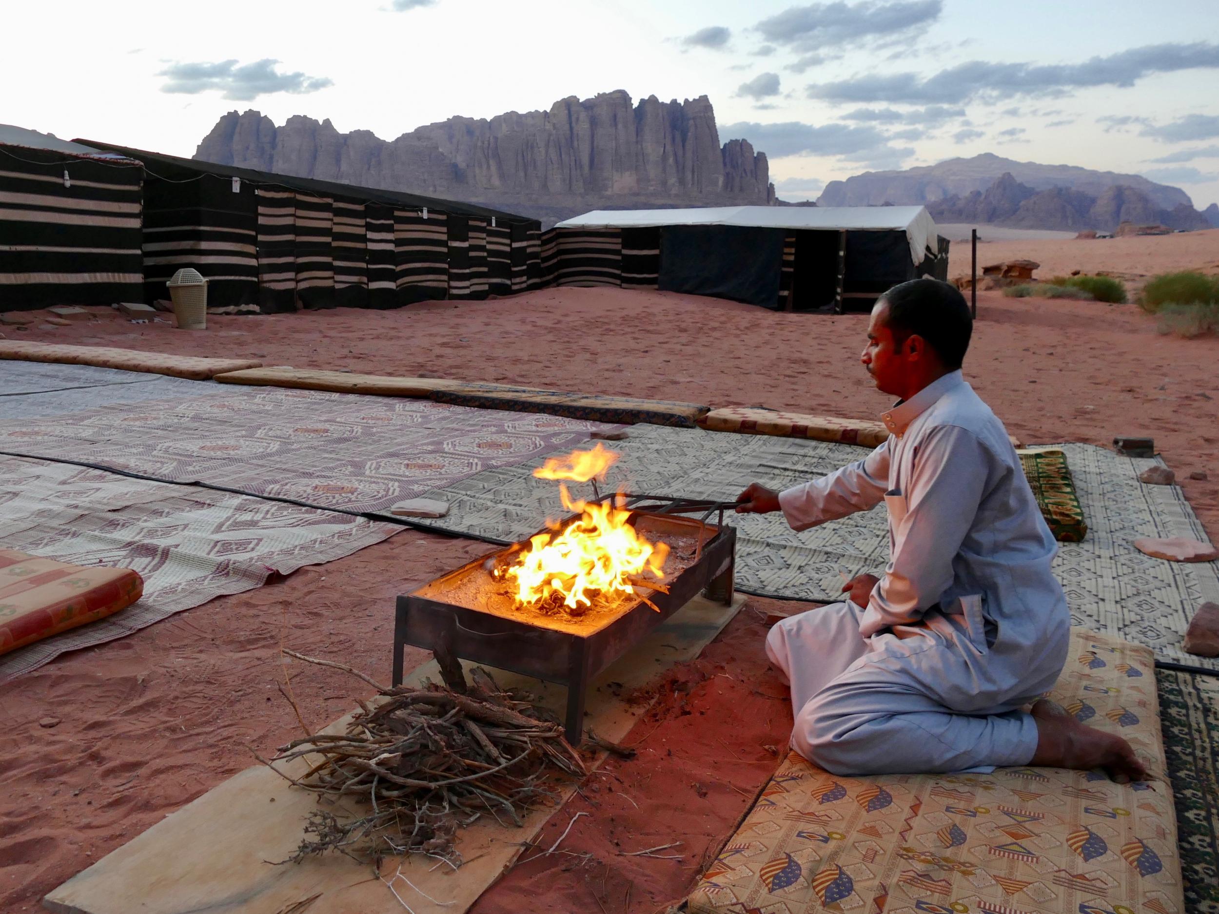 Embrace the Bedouin life at the desert camp in Wadi Rum