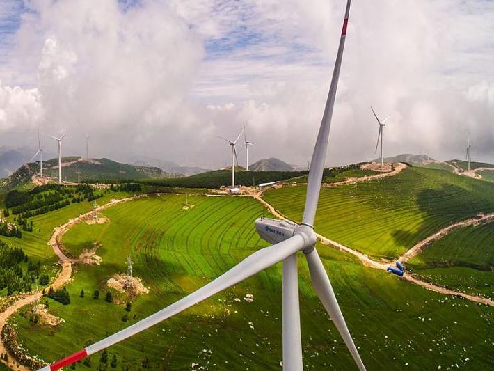 Study estimates 11 million additional wind turbines could create 497 exajoules of power (file photo)