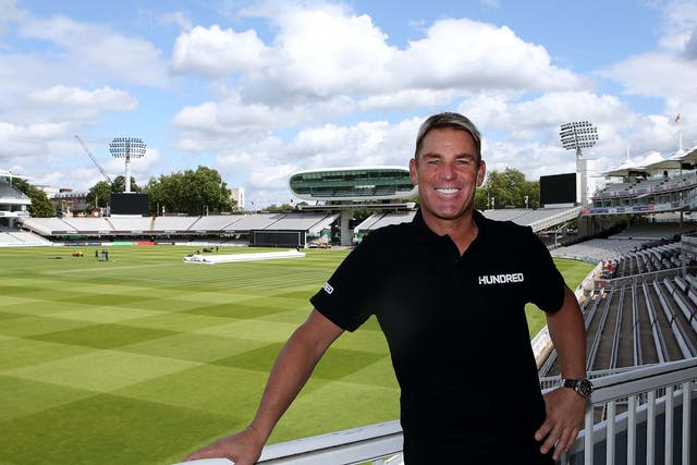 Shane Warne is the head of Lord's The Hundred team
