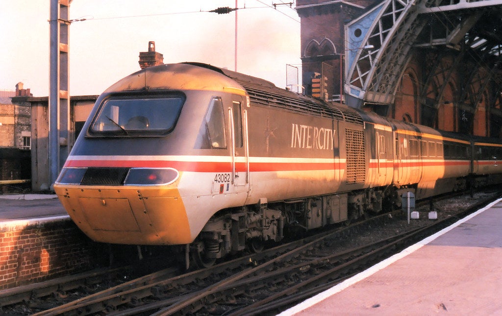 An Intercity 125 built by British Rail and used on routes including the Midlands and Great Western main lines