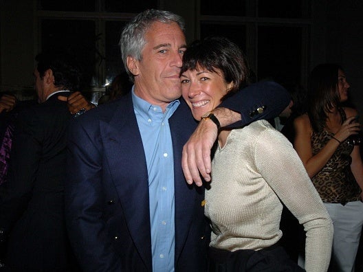 Jeffrey Epstein and Ghislaine Maxwell at a New York function in 2005